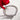 Silver bracelet with clear stones on a white surface with a red rose.