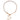 Rose gold bracelet with diamond accents on a white background