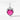 silver heart-shaped July birthstone charm pendant on white