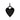"I'll Carry You" Black Heart Pendant