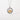 Round locket necklace with three charms from 'Beauty and the Beast' on a white background