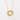 Gold sun-shaped necklace with a pendant on a light gray background