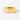 A polished gold-tone split ring with small clear stones set along the inner edges, photographed on a clean white background.