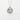 Necklace with a round pendant featuring characters from 'The Little Mermaid' on a white background