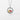 Necklace with a round pendant featuring Snow White and a red apple on a white background