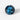 Ice Blue Round Fashion Crystal