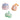 Pastel Pumpkin Charms - Set of 3 - Think Goodness